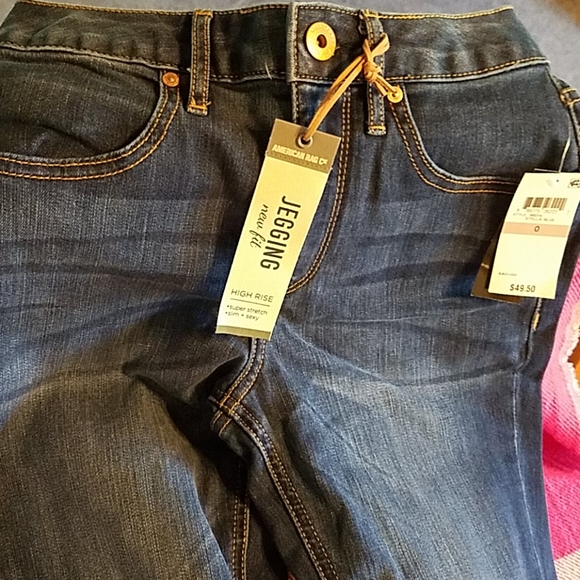 Size 0 American Rag Stella Blue HIGH RISE JEGGING - Picture 2 of 4
